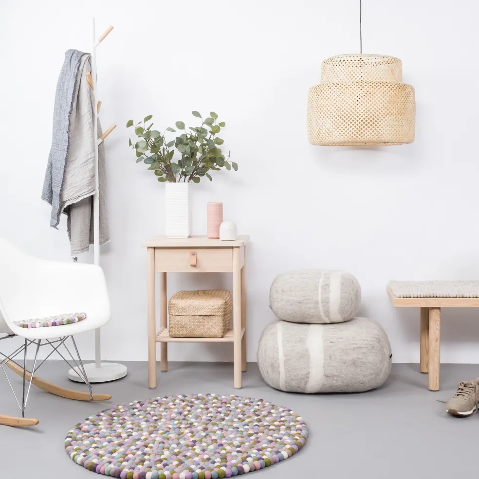 Greta Filzkugelteppich