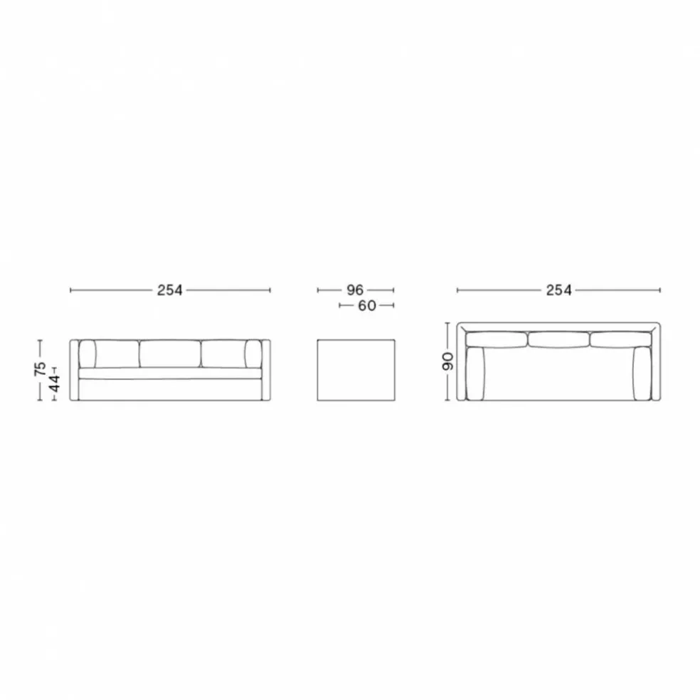Hackney 3-Sitzer Sofa