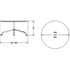 Haefeli Modell 1112 Lounge Gartenbeistelltisch