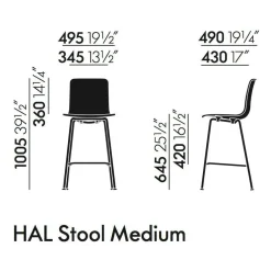 Hal RE Barhocker hoch