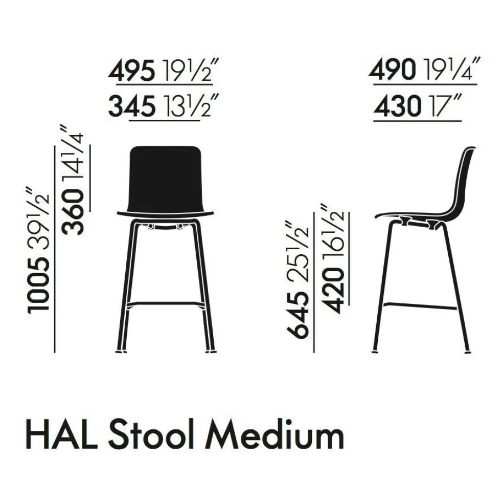 Hal RE Barhocker hoch