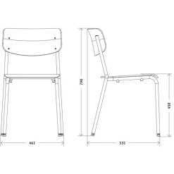 Hassenpflug Modell 1255 Stuhl