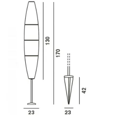 Havana Terra Außenstehleuchte
