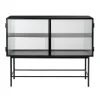 Haze Sideboard geriffeltes Glas