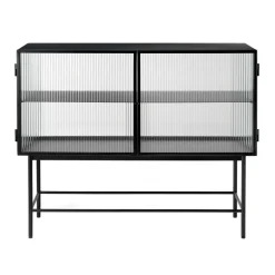 Haze Sideboard geriffeltes Glas