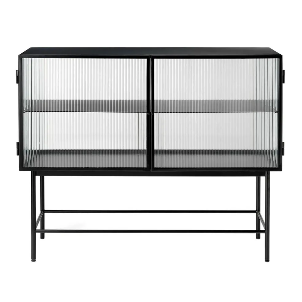 Haze Sideboard geriffeltes Glas