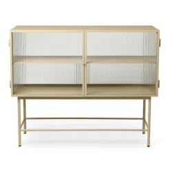 Haze Sideboard geriffeltes Glas