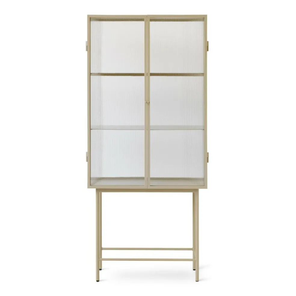 Haze Vitrine geriffeltes Glas