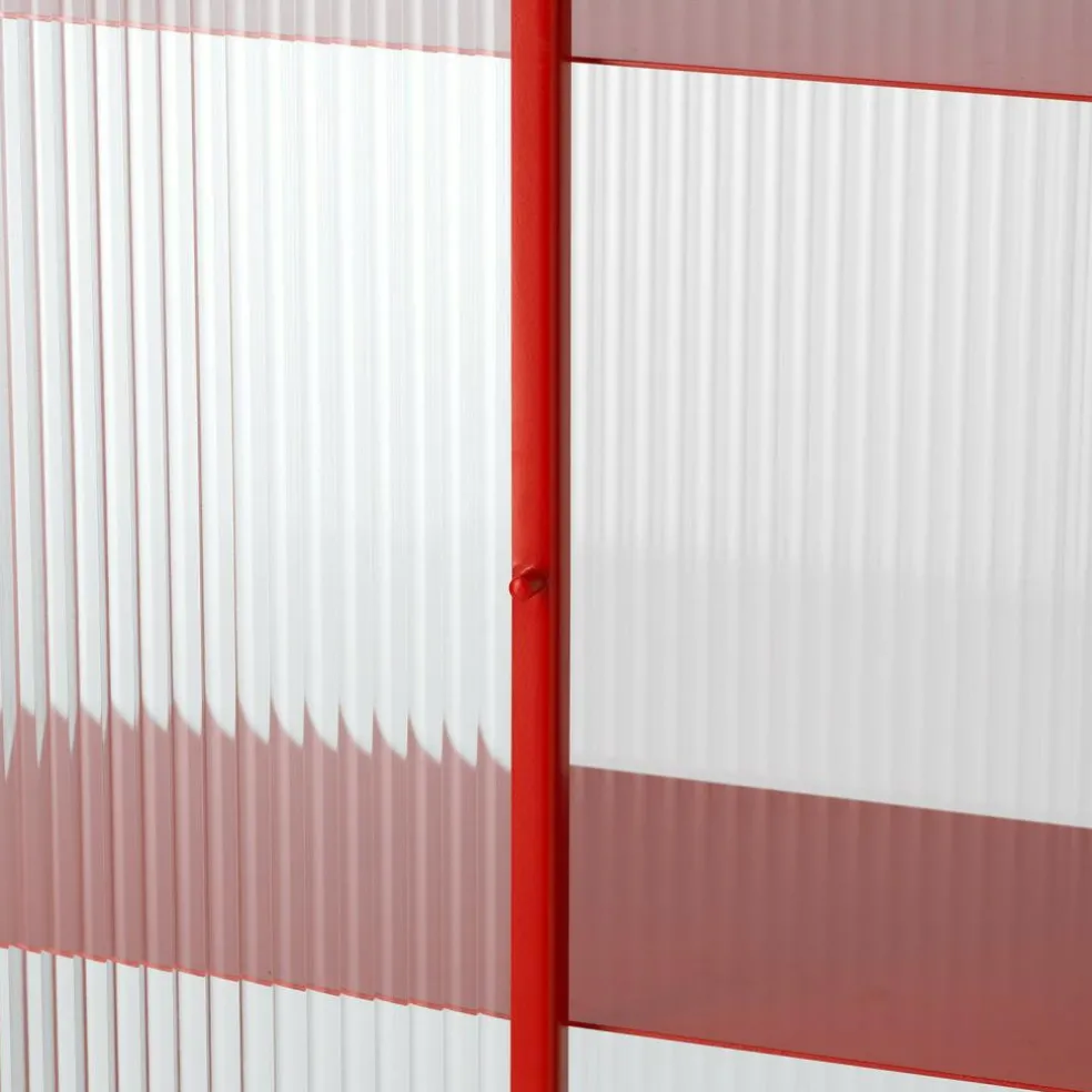 Haze Vitrine geriffeltes Glas