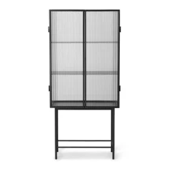 Haze Vitrine geriffeltes Glas