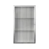 Haze Wandschrank geriffeltes Glas 35x60cm Edelstahl