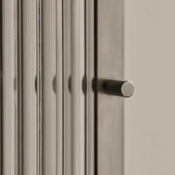 Haze Wandschrank geriffeltes Glas 35x60cm Edelstahl