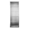 Haze Wandschrank geriffeltes Glas 35x100cm Edelstahl