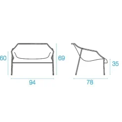 Heaven Lounge Gartenarmlehnstuhl