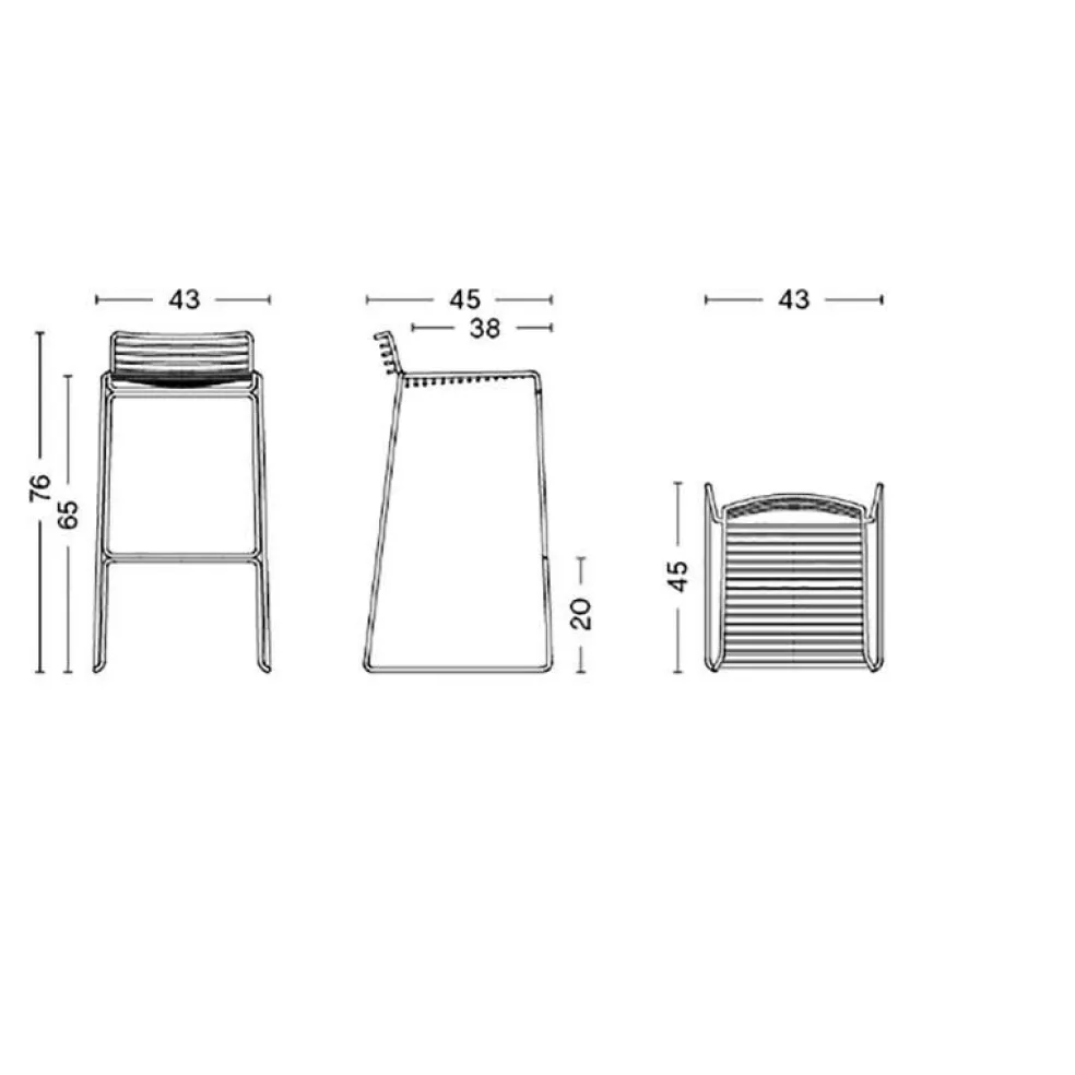 Hee Barhocker Niedrig