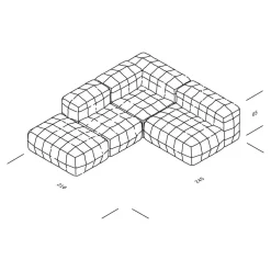 Henn 04 Sofa 245x210cm