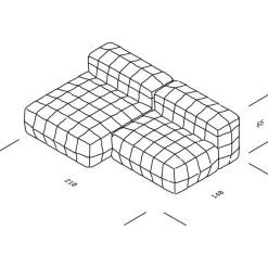 Henn 01 Sofa 210x140cm