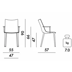 H.H.H. Armlehnstuhl Leder