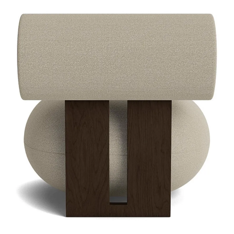 Hippo Lounge Sessel Gestell Eiche hell geräuchert