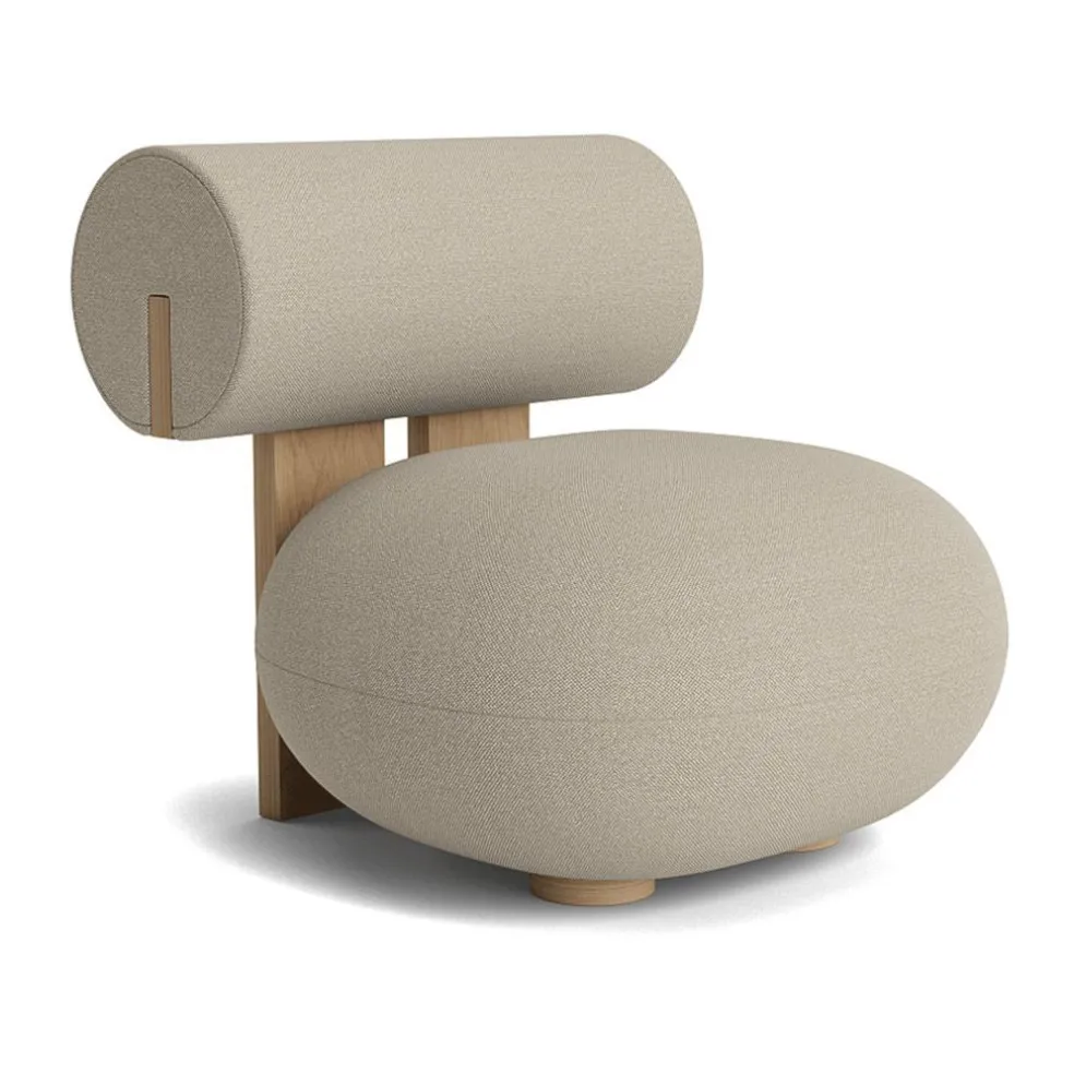 Hippo Lounge Sessel Gestell Eiche natur