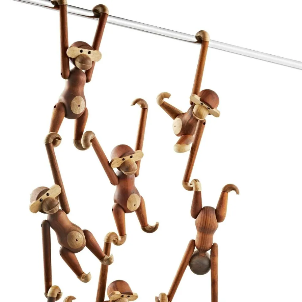 Holzfigur Affe klein Teak