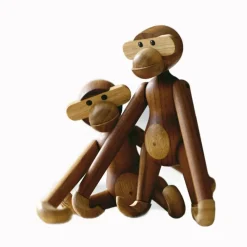 Holzfigur Affe klein Teak