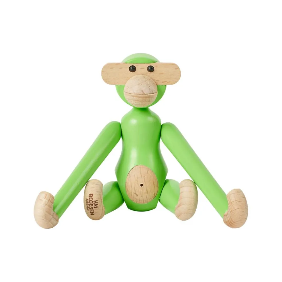 Holzfigur Affe mini Buche