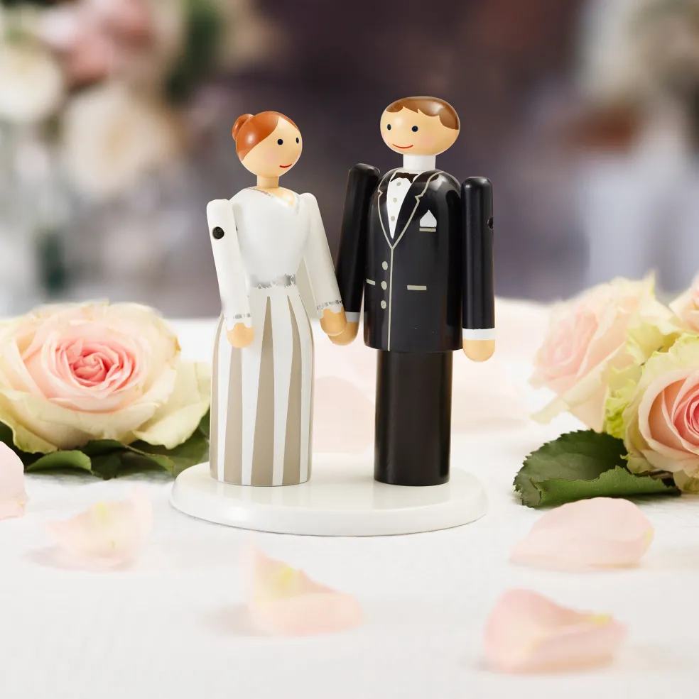 Holzfigur Braut & Bräutigam
