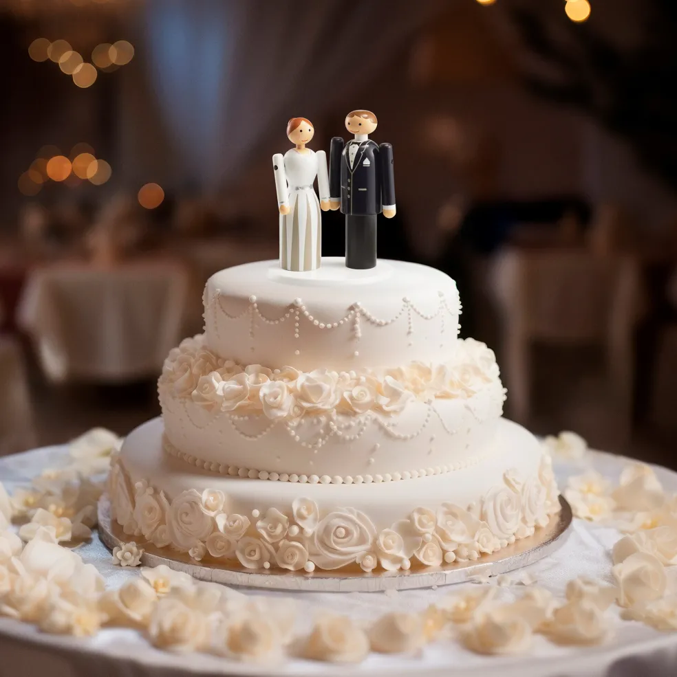 Holzfigur Braut & Bräutigam