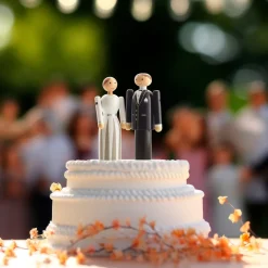 Holzfigur Braut & Bräutigam