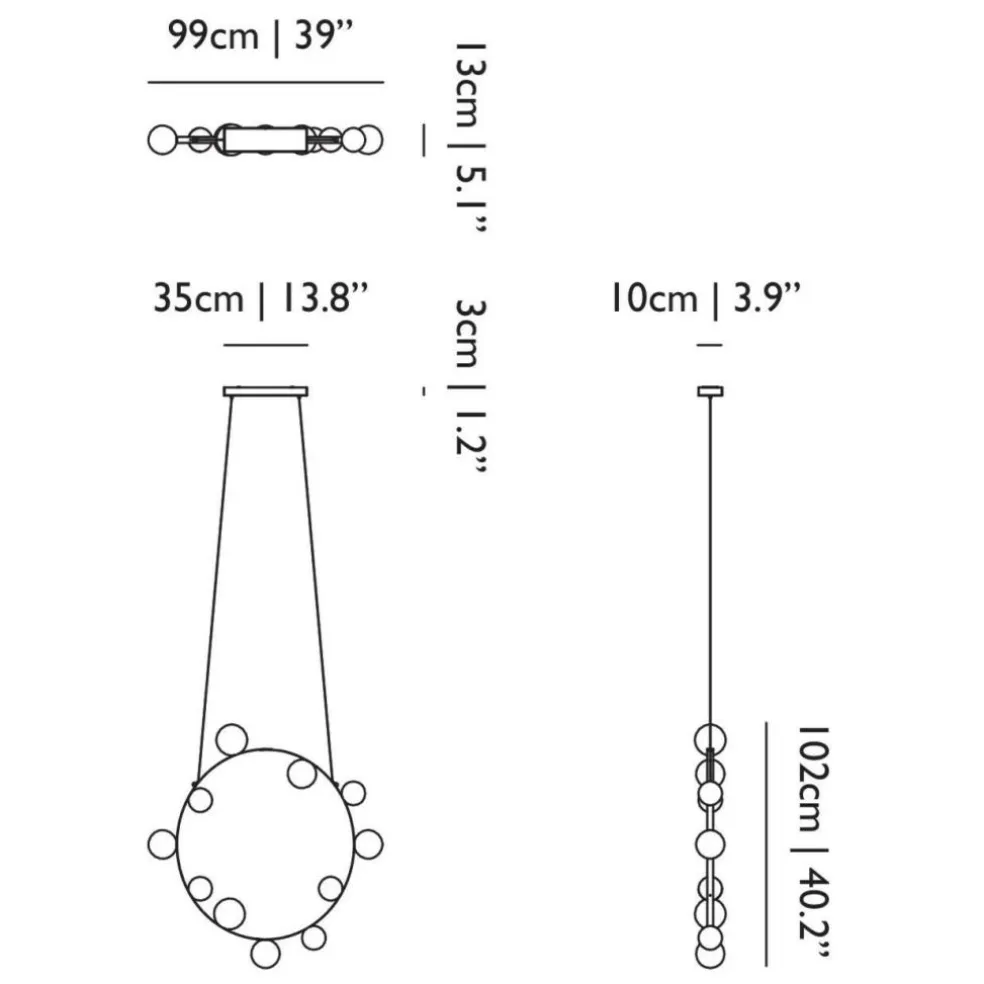 Hubble Bubble 11 LED Pendelleuchte