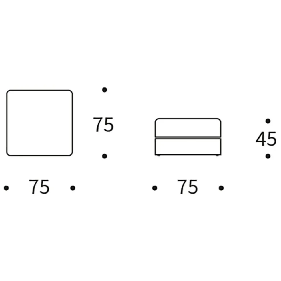 ILB 402 Ottomane mit Stauraum