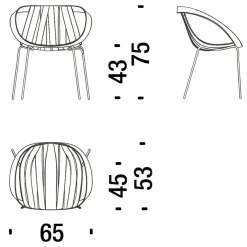Impossible Wood Gartenarmlehnstuhl