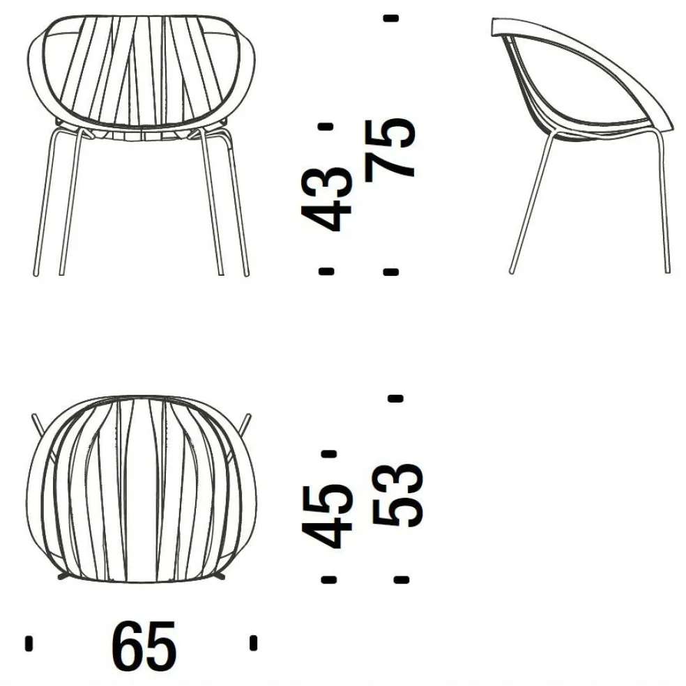 Impossible Wood Gartenarmlehnstuhl