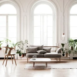 In Between SK2 Stuhl gepolstert Gestell Eiche