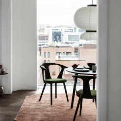 In Between SK2 Stuhl gepolstert Gestell Eiche