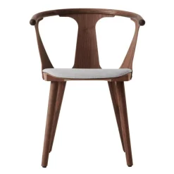 In Between SK2 Stuhl gepolstert Gestell Walnuss