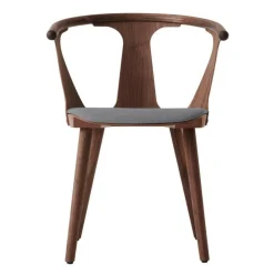 In Between SK2 Stuhl gepolstert Gestell Walnuss