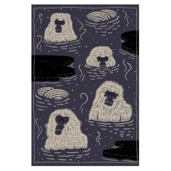 Indigo Macaque Blue Teppich