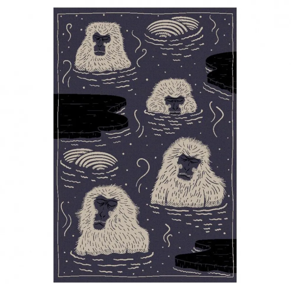 Indigo Macaque Blue Teppich