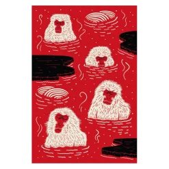 Indigo Macaque Red Teppich