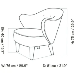 Ingeborg Lounge Chair Stoff