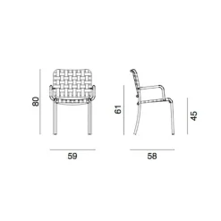 Inout 824 Gartenarmlehnstuhl