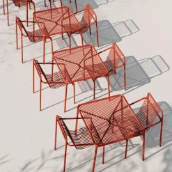 Ivy Gartenset Tisch 90cm + 2 Armlehnstühle