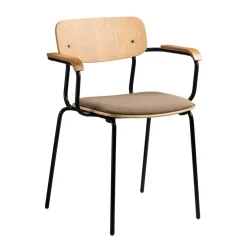 J182 Holmen Armlehnstuhl stapelbar gepolstert