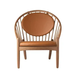 J166 Jørna Sessel Leder Gestell Eiche geräuchert