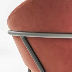 Jazz 3716 Armlehnstuhl gepolstert Gestell mit Titan-Finish