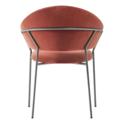 Jazz 3716 Armlehnstuhl gepolstert Gestell mit Titan-Finish