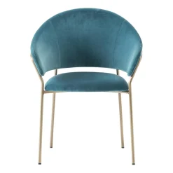 Jazz 3716 Armlehnstuhl gepolstert Gestell Messing antik