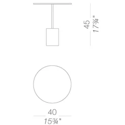 Jey T40 Beistelltisch H45cm